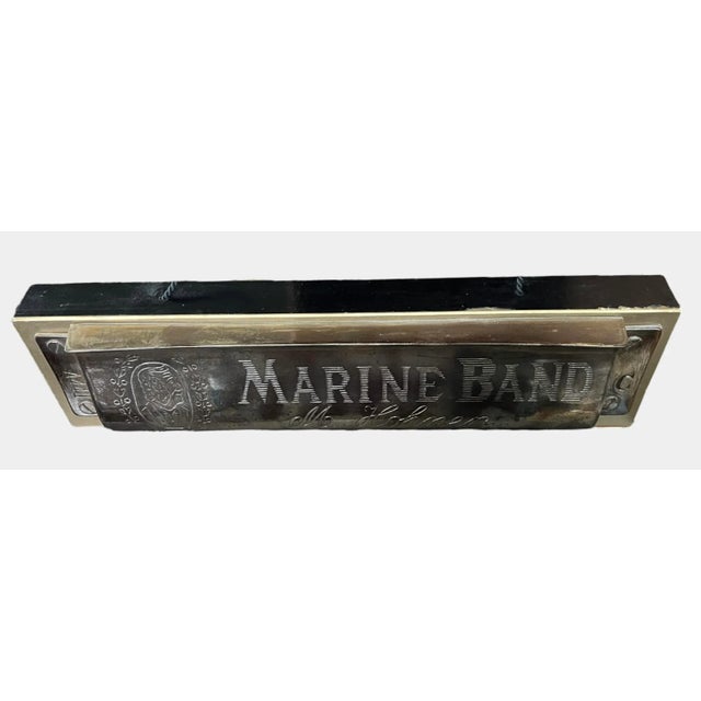 Large Hanging M. Hohner Marine Band Harmonica Store Display Sign For Sale - Image 15 of 15