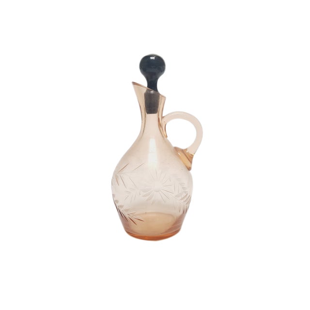 1930s Art Deco Carafe from Hortensja Glassworks, Poland, 1930s For Sale - Image 5 of 18