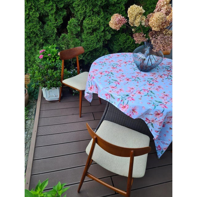 Beige Vintage Habeo Model Chairs in Teak, Germany, 1950s, Set of 4 For Sale - Image 8 of 17