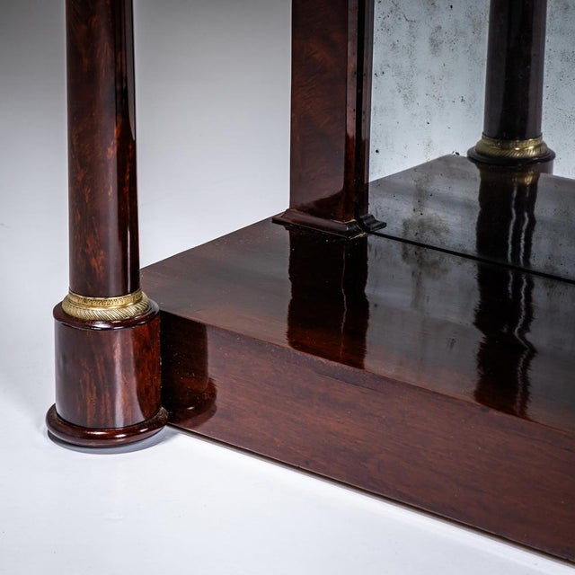 Metal Empire Wall Console with Marble Top, 1800s For Sale - Image 7 of 10