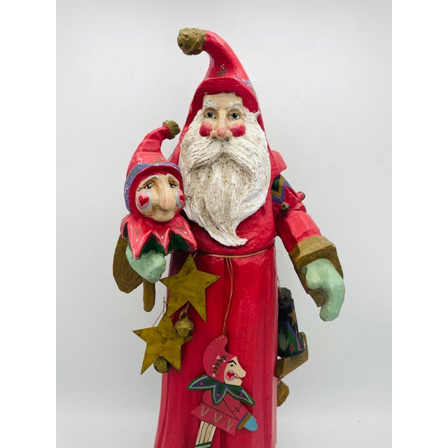 1992 Rare House of Hatten Old World Santa With Toys Chairish