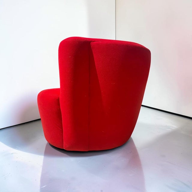 Vladimir Kagan Style “Nautilus” Swivel Chair For Sale - Image 11 of 15