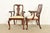 Henkel Harris Queen Anne Solid Mahogany Armchairs, Pair For Sale - Image 11 of 16