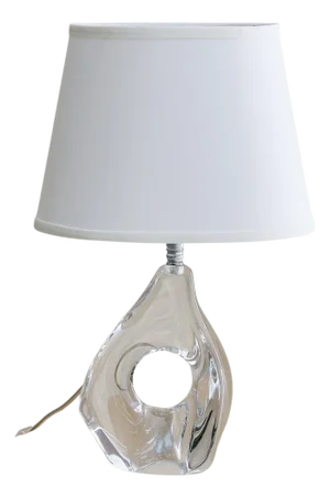 1960s Daum French Crystal Table Lamp