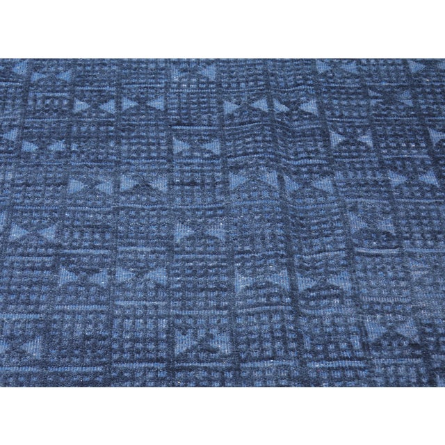 2000 - 2009 Moroccan Aleph Hand Knotted Wool Rug, 9'1"x12' For Sale - Image 5 of 5