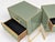 Sage Green Murano Glass Nightstands with Brass Frames from Justfurnituress SRL, Set of 2 For Sale - Image 4 of 8