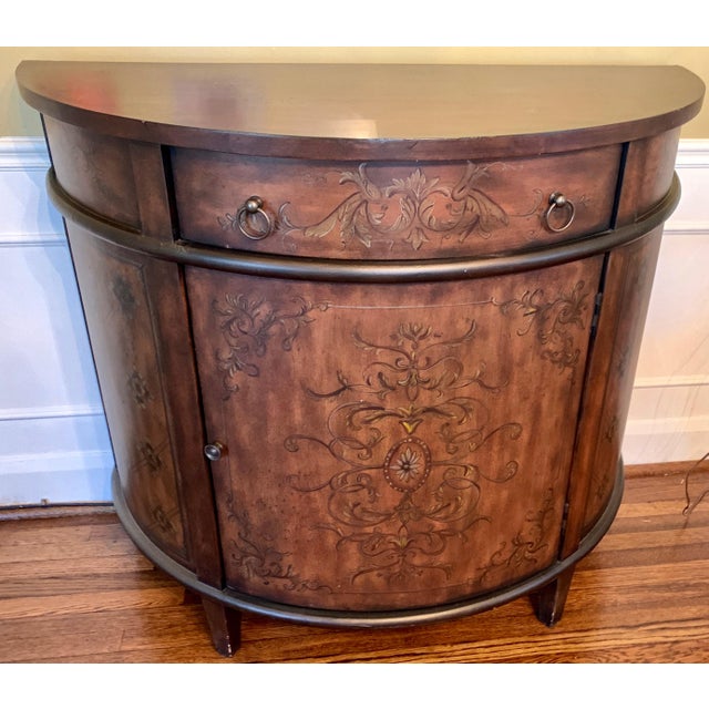 Vintage American Classical Half Round With Drawer Chairish