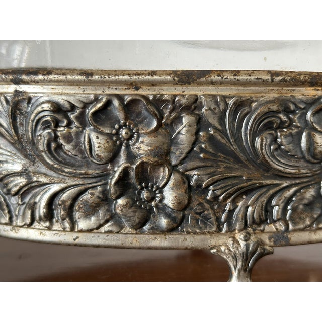 Small Art Nouveau Jardinière with Original Glass, 1890s For Sale - Image 5 of 14