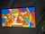 Large Colorful Geometric Abstract Canvas Art, 48” X 24” For Sale - Image 4 of 7
