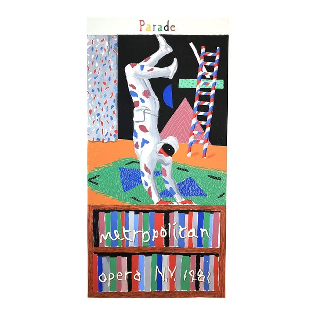 David Hockney Parade Original 1981 Monumental Silkscreen