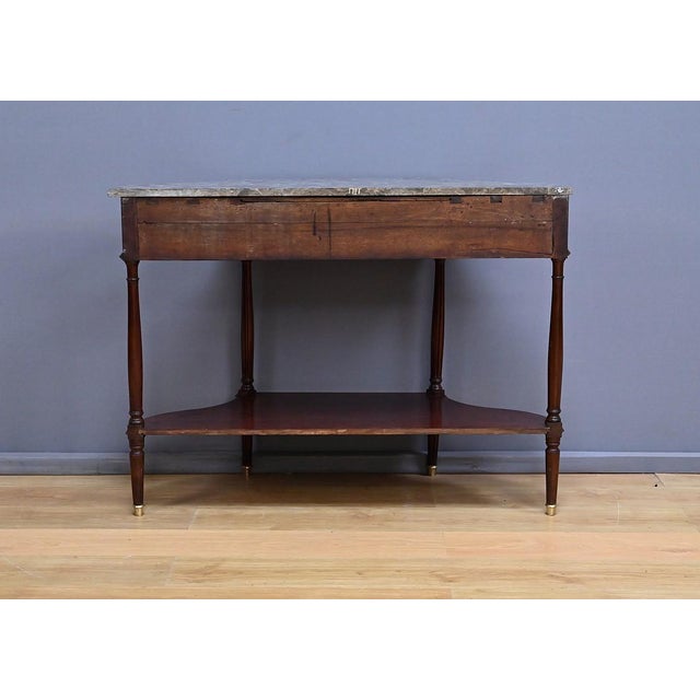 Late 18th Century Louis XVI Mahogany and Marble Console Table For Sale - Image 18 of 18