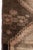Vintage Circa 1940 Brown Turkish Oushak Hand Knotted Wool Runner 3ft 11in X 15ft 1in For Sale - Image 11 of 18