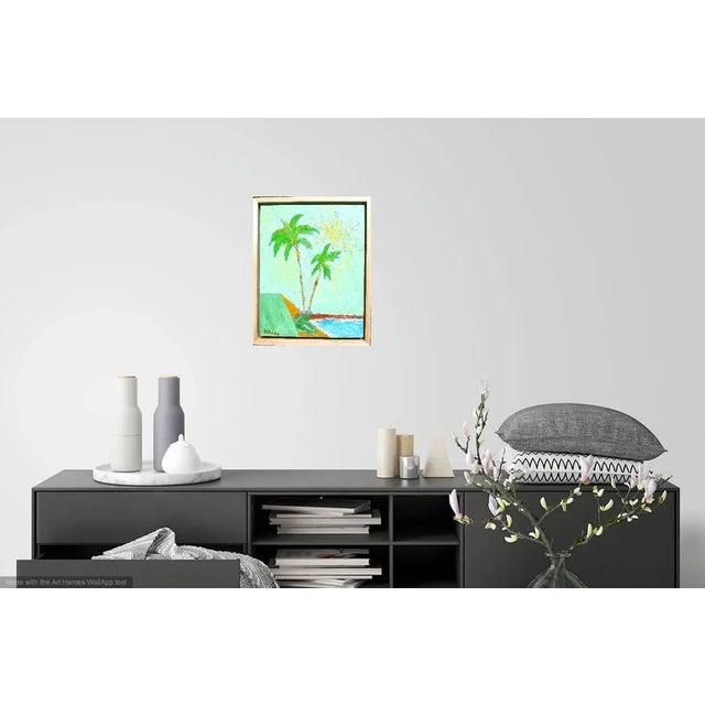 Wood Two Palms on the Beach For Sale - Image 7 of 7