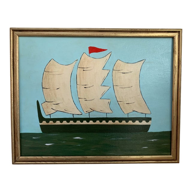 Contemporary Impressionist Style Seascape Painting on Canvas, Framed For Sale