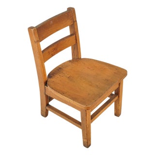 Vintage Wooden Shaker Children’s Chair For Sale