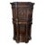 Rich Dark Walnut Hand Carved Antique English Court Cupboard For Sale - Image 12 of 12