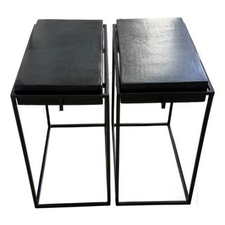 Pair Uttermost Telone Side Tables For Sale