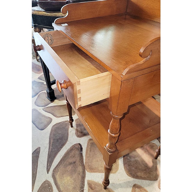 1960s Vintage Wooden Wash Stand by Conant Ball For Sale - Image 5 of 7