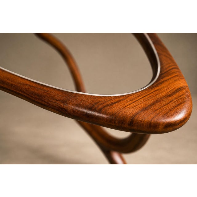 Egg Coffee Table in Caviuna Wood & Glass by Giuseppe Scapinelli, Brazil, 1950s For Sale - Image 12 of 18
