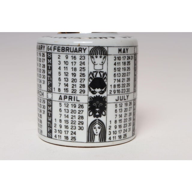 Vintage Italian Modern "1964" Porcelain Zodiac Calendar in by Piero Fornasetti For Sale - Image 14 of 17