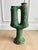 1970s Large and Very Heavy 21" Brutalist Studio Pottery Vase - Green Fat Lava Glaze For Sale - Image 4 of 8