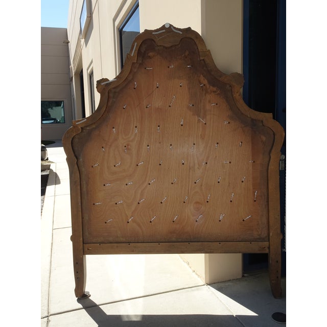 Headboard ~ French Provincial Louis XVI Style Green Tufted Full Queen Headboard For Sale - Image 15 of 15