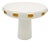 White & Gold Toggle Footed Serving Bowl or Platter, Handley Drive, Portugal 2016 For Sale
