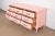 1970s Thomasville French Provincial Louis XV Pink Lacquered Triple Dresser, Newly Refinished For Sale - Image 5 of 12