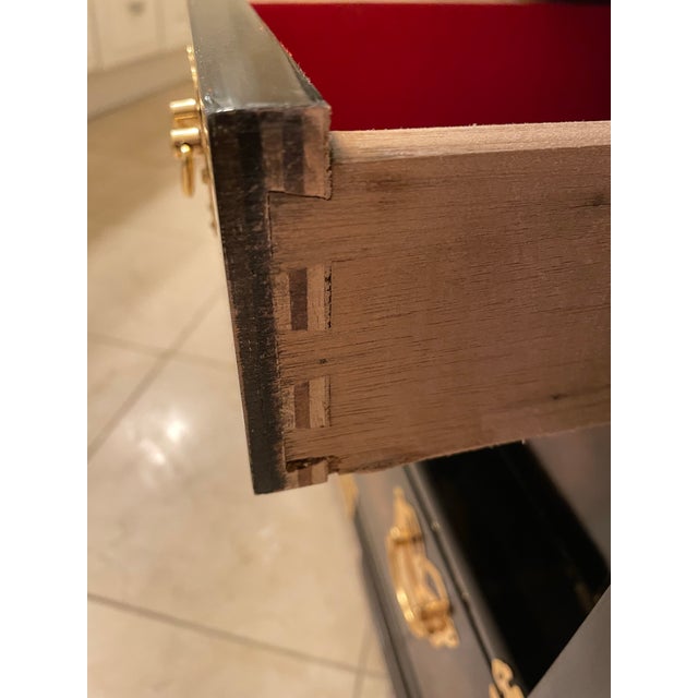 1980s Korean Tansu Style Chest Cabinet Chinoiserie Campaign Asian For Sale - Image 12 of 12