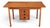 1960s Restored Danish Modern Writing Desk With Sliding Cabinet & Tapered Legs For Sale - Image 5 of 17