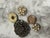 1950s Eclectic Collection of Upcycled Vintage Jewelry Magnets, Set of Five For Sale - Image 5 of 6