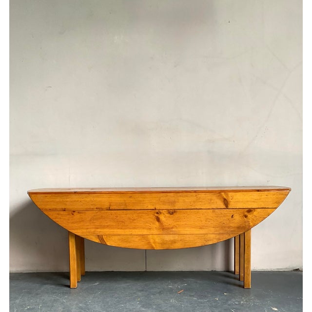 Vintage Boho Baker Milling Road Drop Leaf Table For Sale - Image 9 of 9