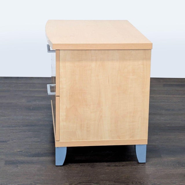 Alf Italia Two Tone Two Drawer Nightstand For Sale - Image 4 of 9