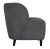Noir Laffont Chair with Grey Fabric For Sale - Image 4 of 7