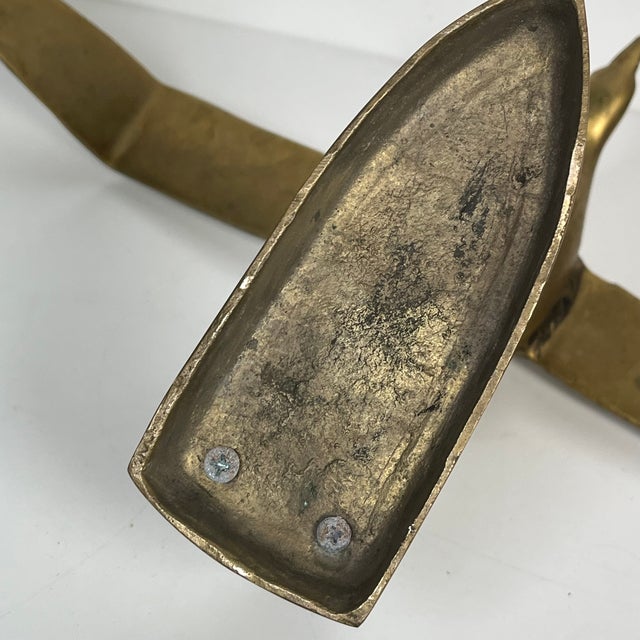 Vintage Mid-Century Modern Brass Flying Seagull Sculpture Solid Brass For Sale - Image 10 of 12