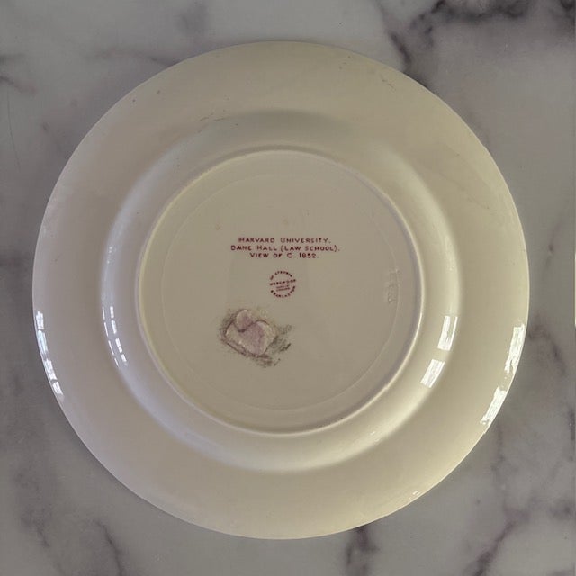 American Vintage Wedgwood Harvard University Law School Decorative Plate For Sale - Image 3 of 4