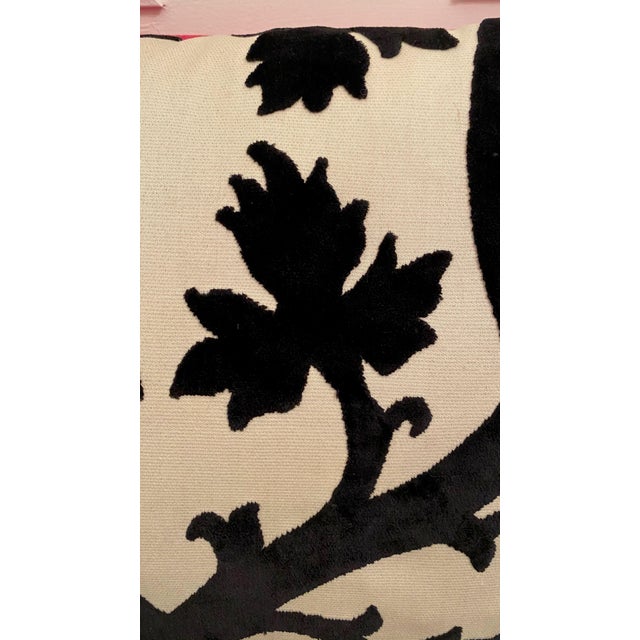Osborne & Little Osborne & Little Black & White Patterned Pillow For Sale - Image 4 of 6