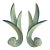 1940s American Chalk Paster Leaf Design Candle Wall Sconces a Pair For Sale