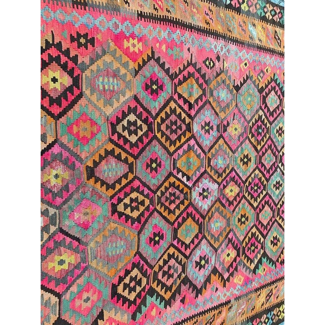 Large Vintage Turkish Kilim Rug, 1980s For Sale - Image 11 of 18