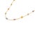 Not Yet Made - Made To Order 18k Yellow Gold 4.73 Carat Natural Multi-Color Sapphire Bezel Station Necklace For Sale - Image 5 of 13