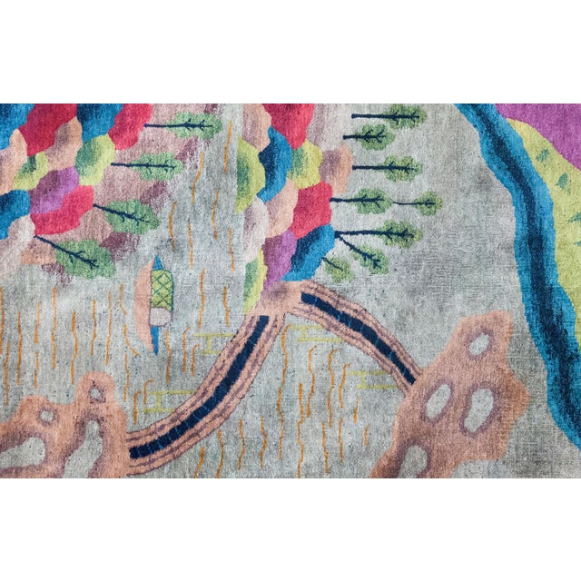 Early 20th Century Chinese Art Deco Rug For Sale - Image 11 of 16