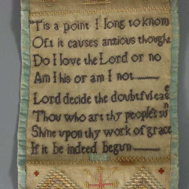 Traditional Antique Embroidered Hussif - Portable Sewing Kit Holder For Sale - Image 3 of 13