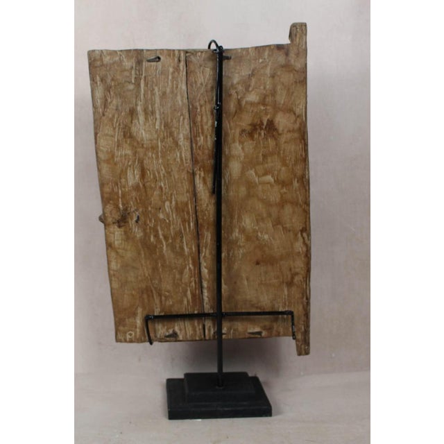Dogon Granary Door in Wood For Sale - Image 4 of 5