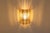 Murano Glass Column Wall Sconces | Clear & Amber Triedri Prisms, Chrome Frame - a Pair For Sale In Los Angeles - Image 6 of 6