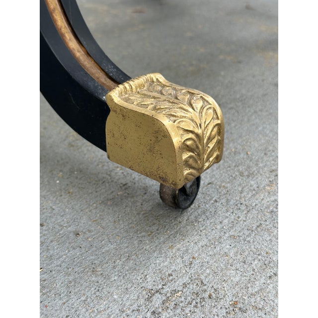 Regency Style Black Gold Japonisme Lacquer Center Table After Gillows Lancaster. For Sale - Image 16 of 16