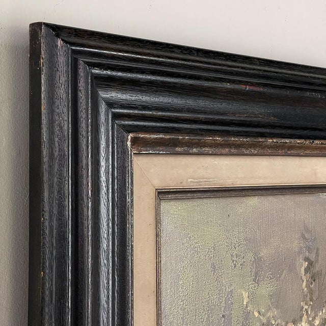 Framed Oil Painting on Canvas by E. Van Orden 'Spring Time Pastoral' For Sale - Image 15 of 16