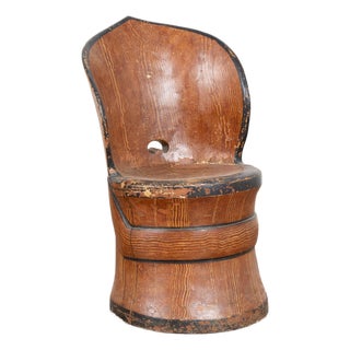 19th Century Kubbestol Log Chair From Norway For Sale