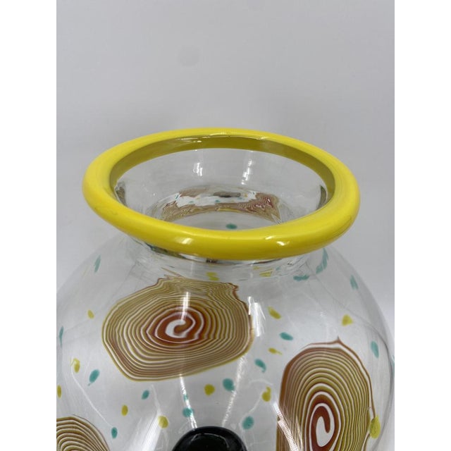 Dei Solari Vase in Murano Glass by Giovanni Levante for Salviati, Italy, 1992 For Sale - Image 11 of 14