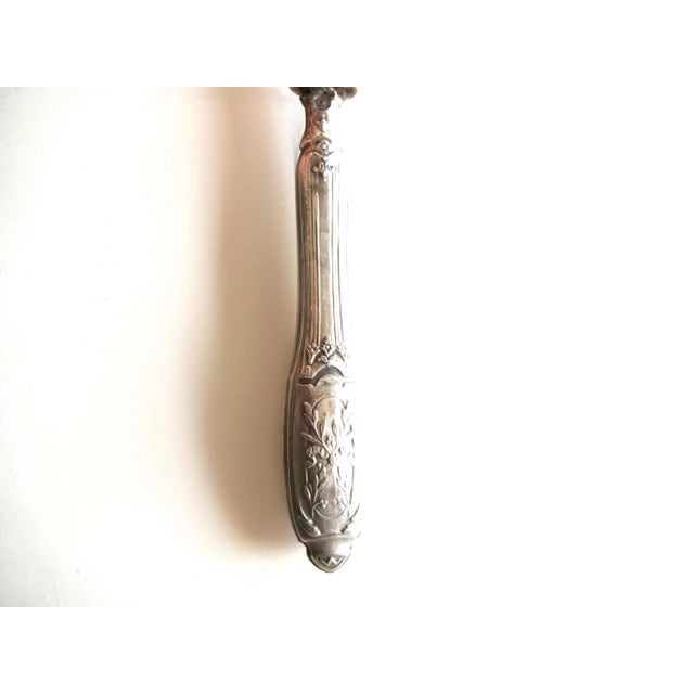 Late 19th Century French Repoussé Sterling Silver and Gold Vermeil Strawberry Spoon For Sale In San Francisco - Image 6 of 7