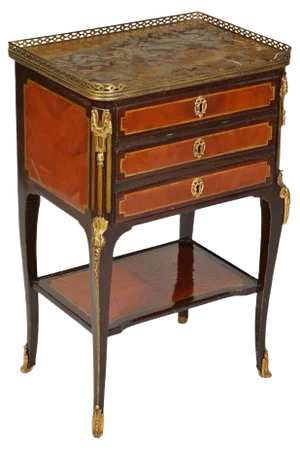 French Gilt Bronze Mounted Table